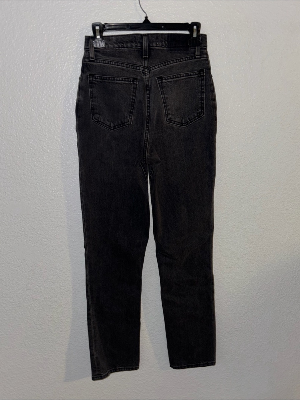 Abercrombie & Fitch 90s Straight Ultra High Rise Black Jeans Size 25 - Picture 5 of 6